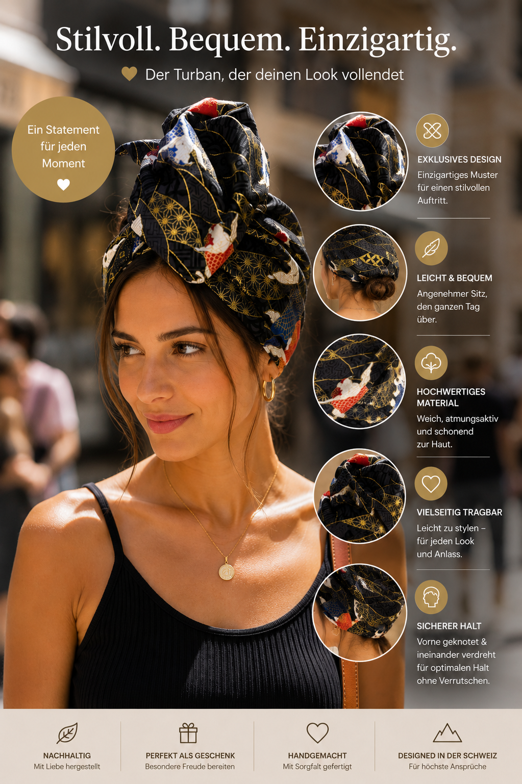 Imperial Koi Turban von Lalé by Bati mit Produktvorteilen